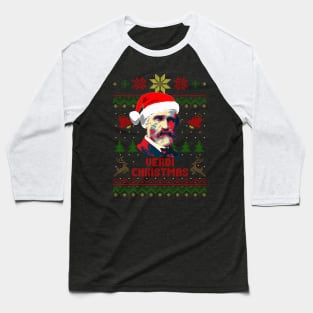 Giuseppe Verdi Verdi Christmas Baseball T-Shirt